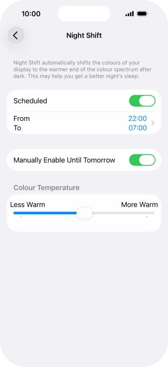 Press and drag the indicator below Press and drag the indicator below