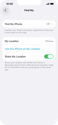 Press Find My iPhone. Press Find My iPhone.