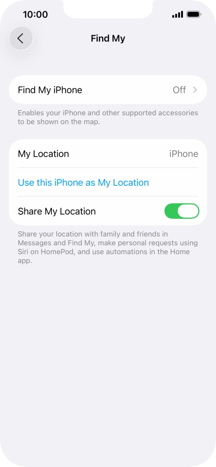 Press Find My iPhone. Press Find My iPhone.