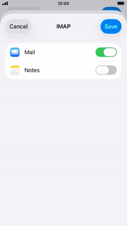 Press Save. Your email account has now been set up. To select more settings for incoming and outgoing server, proceed with the following steps. Press Save. Your email account has now been set up. To select more settings for incoming and outgoing server, proceed with the following steps.