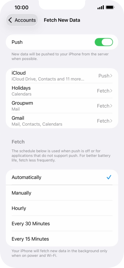 Press the indicator next to Press the indicator next to