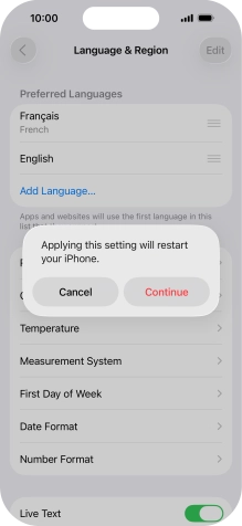 Press Continue. Press Continue.
