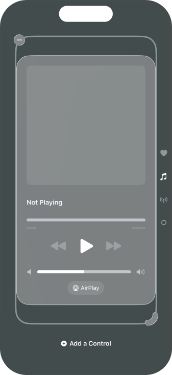 Press the remove icon on the required Control Centre page to remove it from Control Centre. Press the remove icon on the required Control Centre page to remove it from Control Centre.