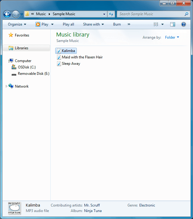 Highlight the required file and move or copy it to the required location. Highlight the required file and move or copy it to the required location.
