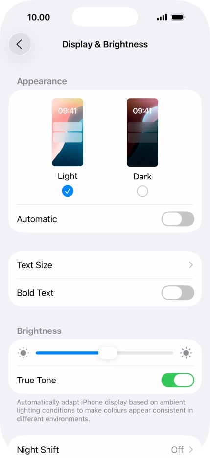 Press Dark. Press Dark.