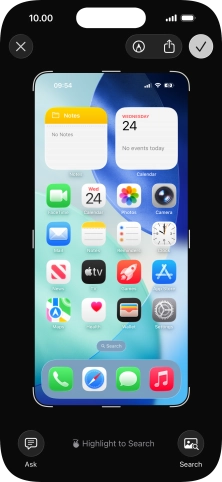 Follow the instructions on the screen to edit and save your screenshot. Follow the instructions on the screen to edit and save your screenshot.