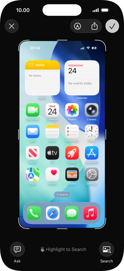 Follow the instructions on the screen to edit and save your screenshot. Follow the instructions on the screen to edit and save your screenshot.
