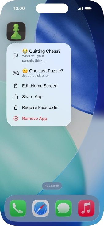 Press Require Passcode. Press Require Passcode.