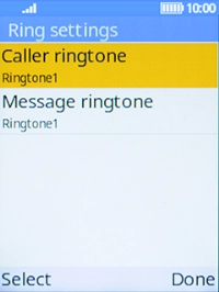 Select Caller ringtone. Select Caller ringtone.