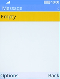 Press the Left selection key. Press the Left selection key.
