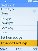 Select Gateway. Select Gateway.