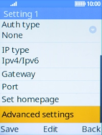 Select Gateway. Select Gateway.
