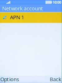 Press the Left selection key. Press the Left selection key.
