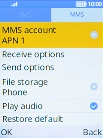 Select MMS account. Select MMS account.