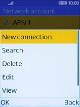 Select New connection. Select New connection.