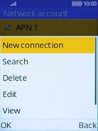 Select New connection. Select New connection.