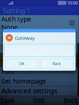 Key in 10.202.002.060 and press the Left selection key. Key in 10.202.002.060 and press the Left selection key.