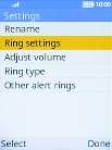 Select Ring settings. Select Ring settings.