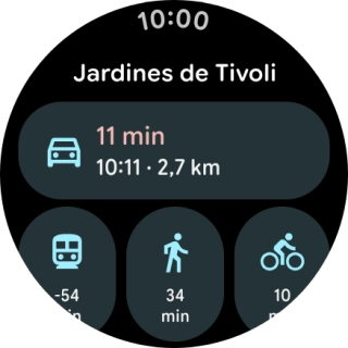 Pulsa el medio de transporte deseado. Pulsa el medio de transporte deseado.