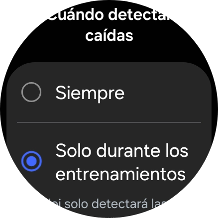 Pulsa el ajuste deseado. Pulsa el ajuste deseado.