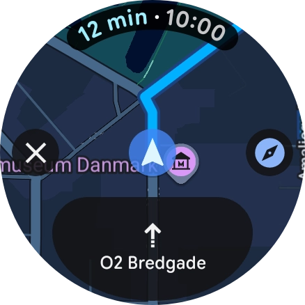 Pulsa el icono de descripción de ruta para volver a las indicaciones de la ruta. Pulsa el icono de descripción de ruta para volver a las indicaciones de la ruta.