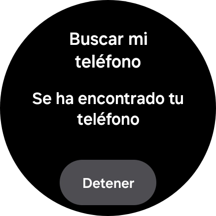 Pulsa Detener cuando hayas encontrado el teléfono. Pulsa Detener cuando hayas encontrado el teléfono.
