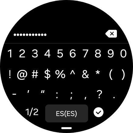 Introduce la contraseña de la red wifi y pulsa el icono de aceptar. Introduce la contraseña de la red wifi y pulsa el icono de aceptar.