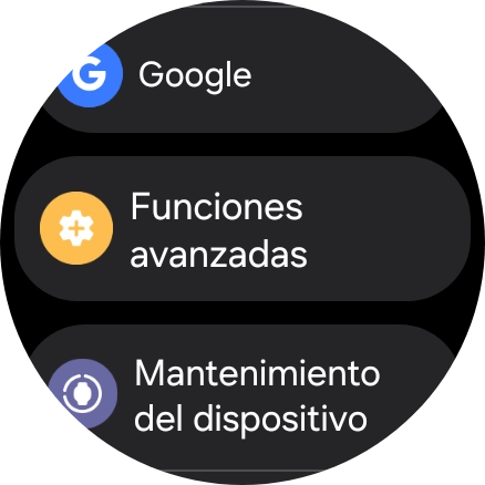 Pulsa Funciones avanzadas. Pulsa Funciones avanzadas.
