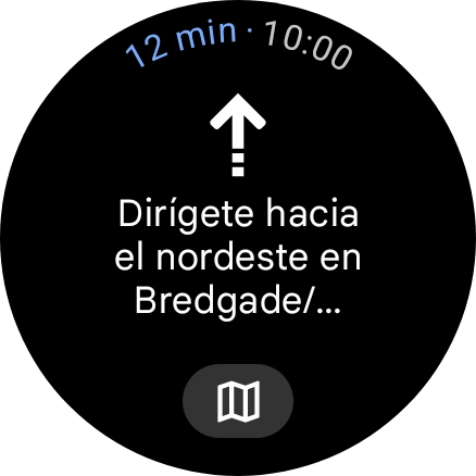 Sigue las indicaciones de la pantalla para llegar al destino seleccionado. Sigue las indicaciones de la pantalla para llegar al destino seleccionado.