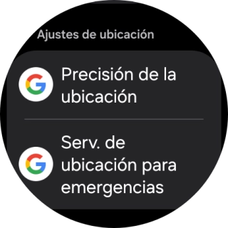 Pulsa Serv. de ubicación para emergencias. Pulsa Serv. de ubicación para emergencias.