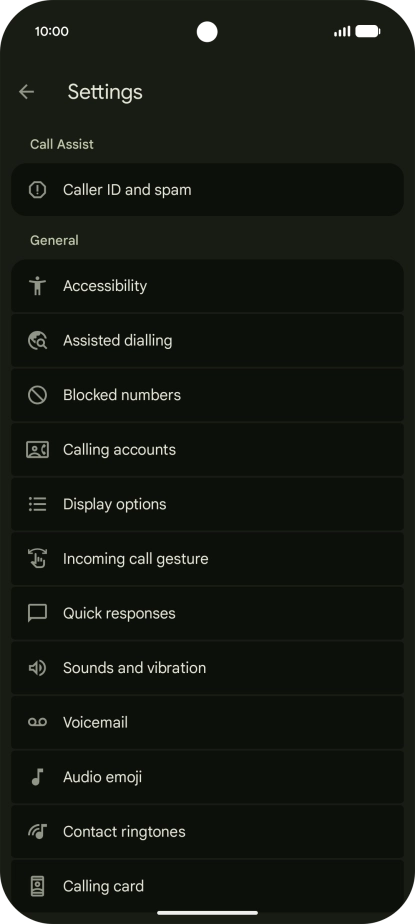 Press Calling accounts. Press Calling accounts.