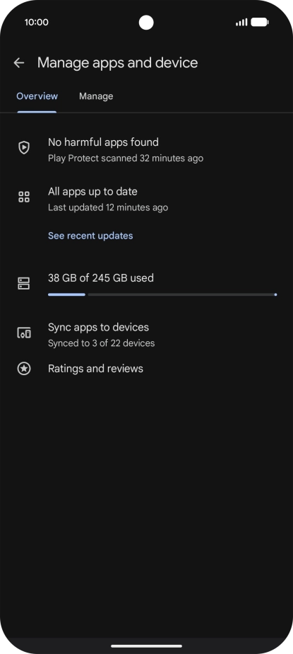 Press Manage. Press Manage.