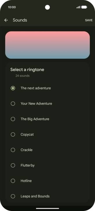 Press the required ring tones to hear them. Press the required ring tones to hear them.