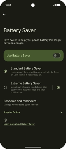 Press the required settings to turn them on or off. Press the required settings to turn them on or off.