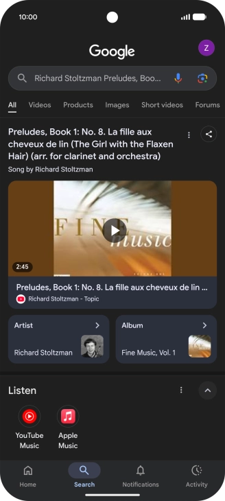 Follow the instructions on the screen to use the search results. Follow the instructions on the screen to use the search results.