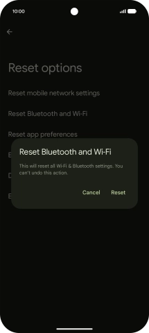 Press Reset. Press Reset.