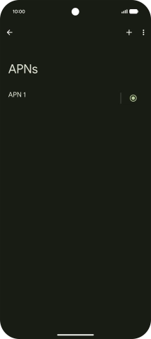 Press the add icon. Press the add icon.