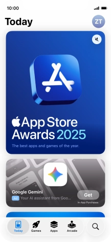 Press the search icon. Press the search icon.