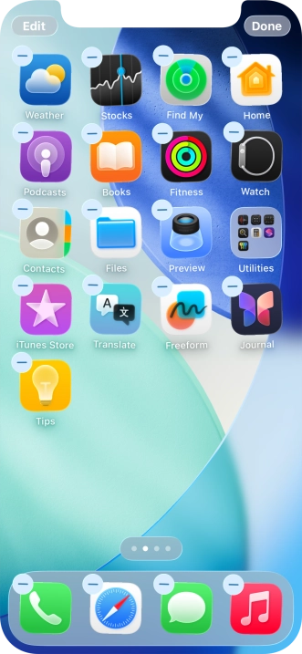 Press Edit. Press Edit.