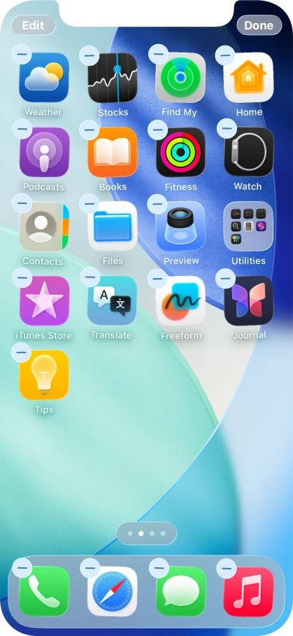 Press Edit. Press Edit.