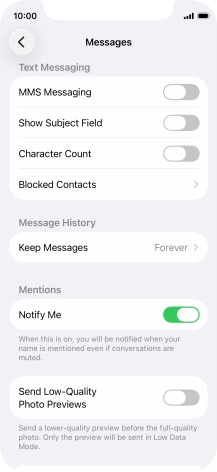 Press the indicator next to Press the indicator next to