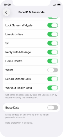 Press the indicator next to Press the indicator next to