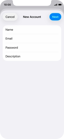 Press Description and key in the required name. Press Description and key in the required name.