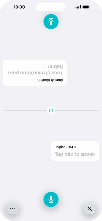 Press the end icon to end two-way view. Press the end icon to end two-way view.
