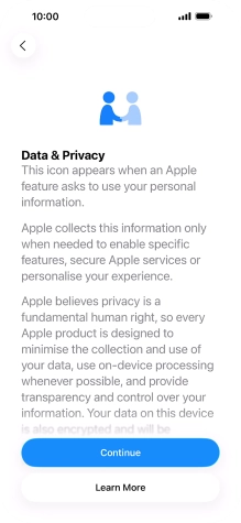 Press Continue. Press Continue.