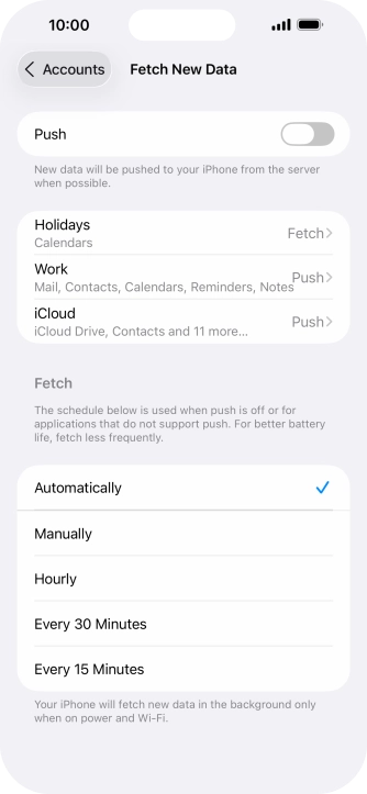 If you turn off the function, press the required setting. If you turn off the function, press the required setting.