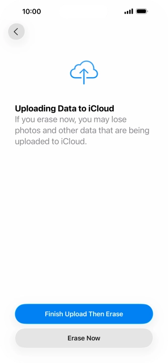 Press Erase Now. Press Erase Now.