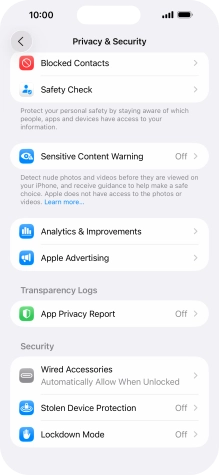 Press App Privacy Report. Press App Privacy Report.