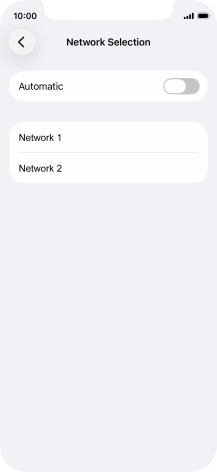 If you turn off the function, press the required network. If you turn off the function, press the required network.