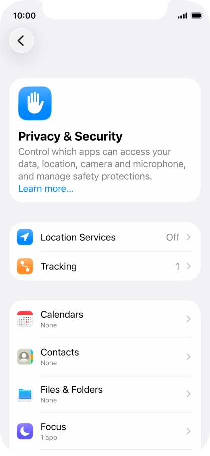 Press Location Services. Press Location Services.
